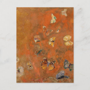 Evocation of Butterflies by Odilon Redon Postcard