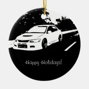 Evolution 9 Rolling shot Ceramic Ornament
