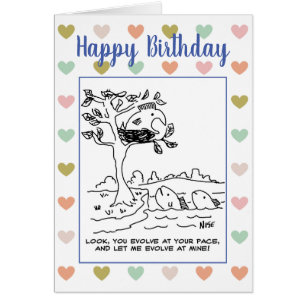 Evolution. A Fish is Nesting in a Tree