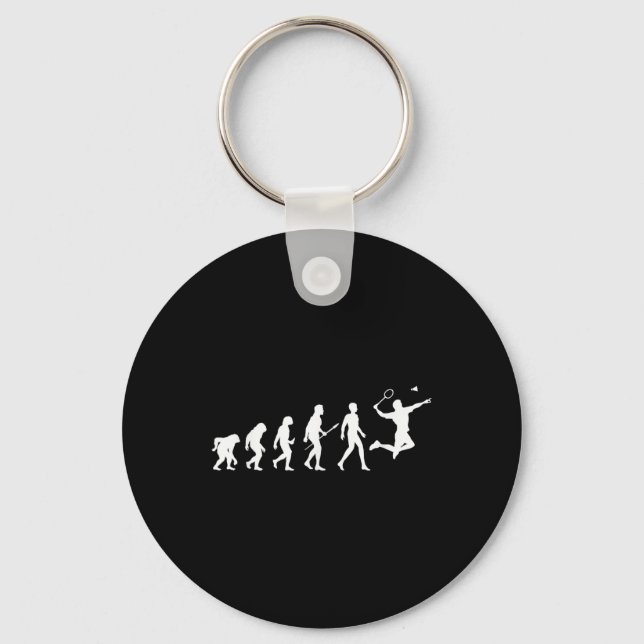 Evolution Badminton Gift For Badminton Players Evo Keychain (Front)