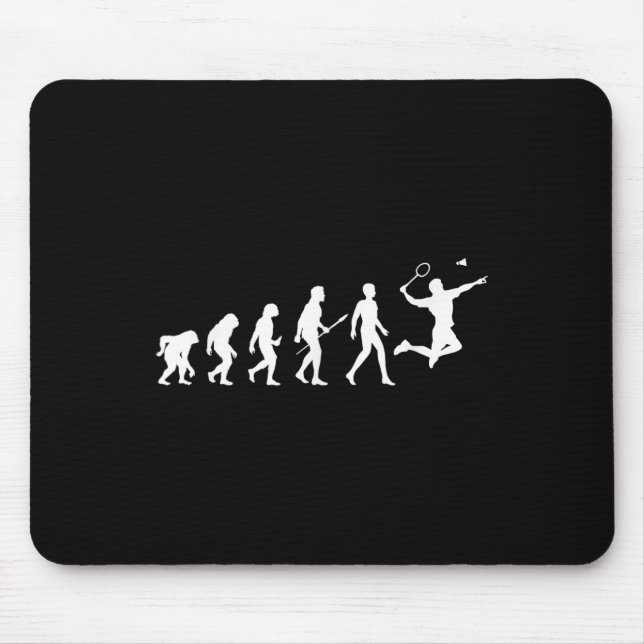 Evolution Badminton Gift For Badminton Players Evo Mouse Pad (Front)