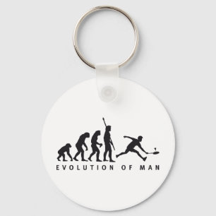 evolution badminton keychain