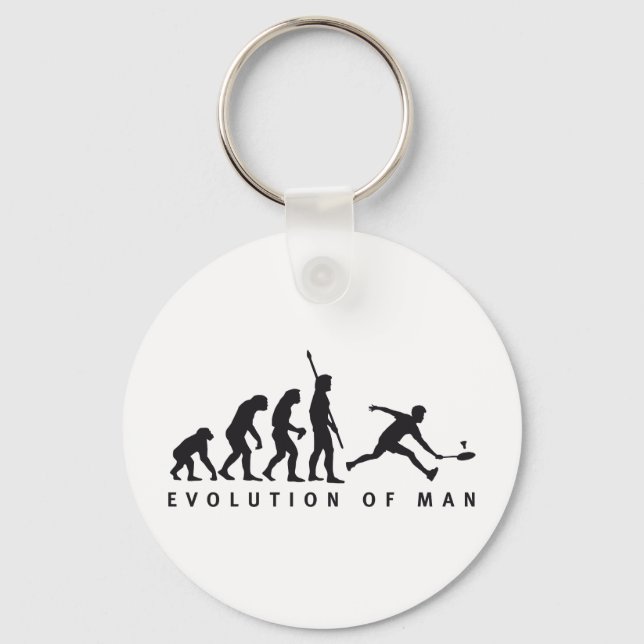 evolution badminton keychain (Front)