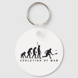 evolution badminton keychain