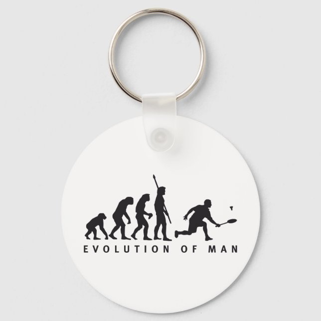 evolution badminton keychain (Front)