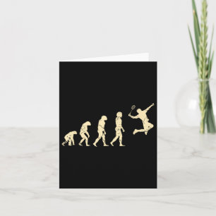 Evolution Badminton Player Shuttle Racket Card