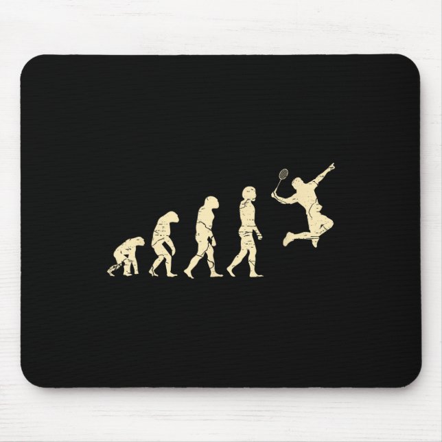 Evolution Badminton Player Shuttle Racket  Mouse Pad (Front)
