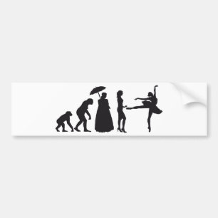 evolution ballet bumper sticker