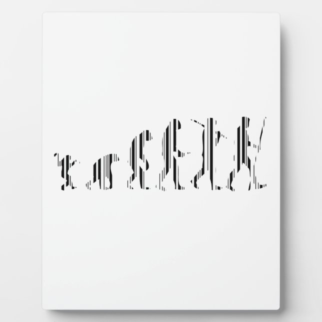 EVOLUTION BAR CODE Darwin Barcode Pattern Design Plaque (Front)