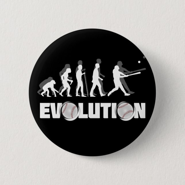Evolution Baseball 2 Inch Round Button (Front)