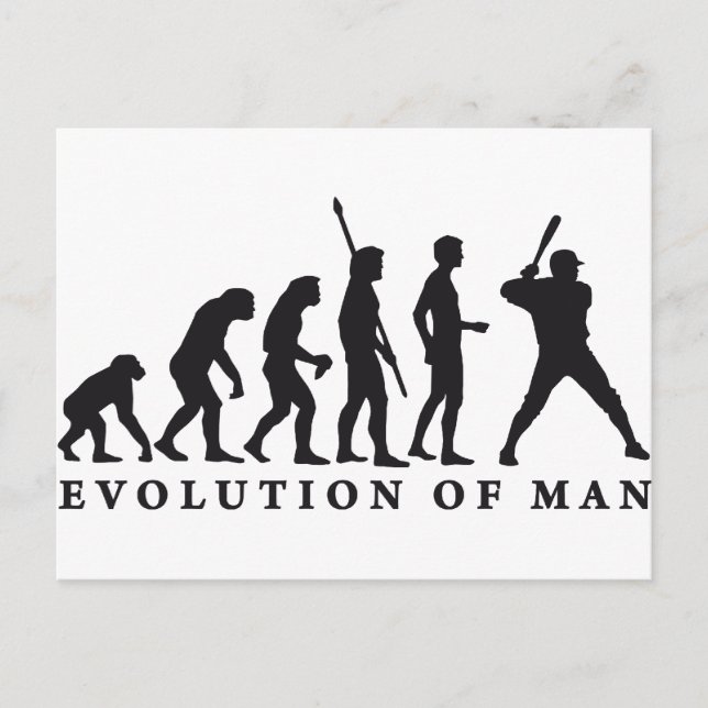 evolution baseball postcard (Front)