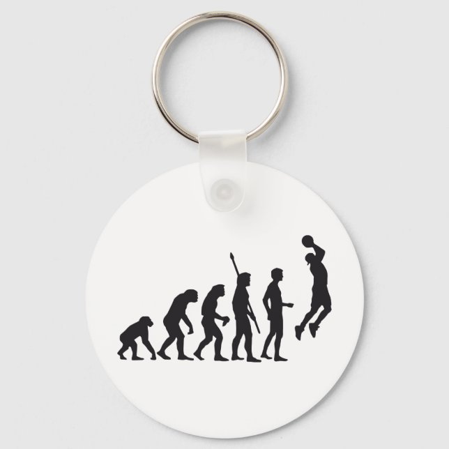 evolution basketball keychain (Front)