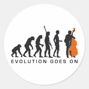 evolution bass classic round sticker