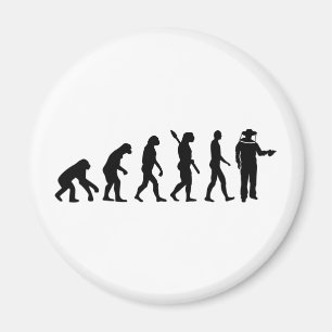 Evolution beekeeper magnet