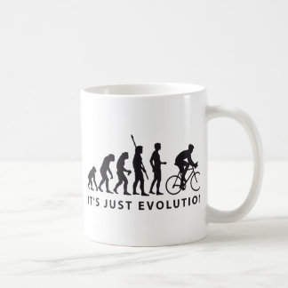 evolution bicycle coffee mug