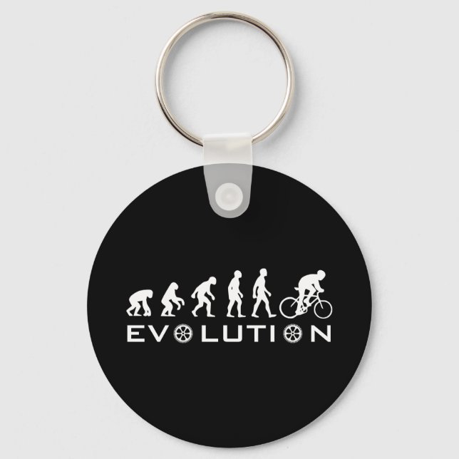 Evolution Bike Black Keychain (Front)
