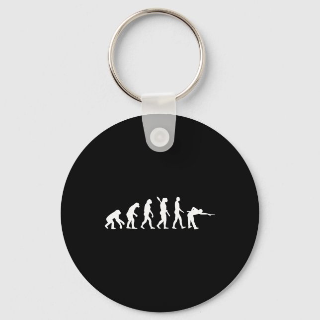 Evolution Billiards  Keychain (Front)