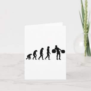 Evolution Bodybuilder Weightlifting Weight Weightl Card