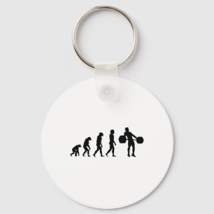 Evolution Bodybuilder Weightlifting Weight Weightl Keychain
