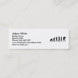 Evolution Bodybuilding muscles Mini Business Card