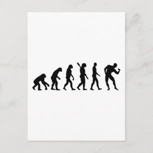 Evolution Bodybuilding muscles Postcard