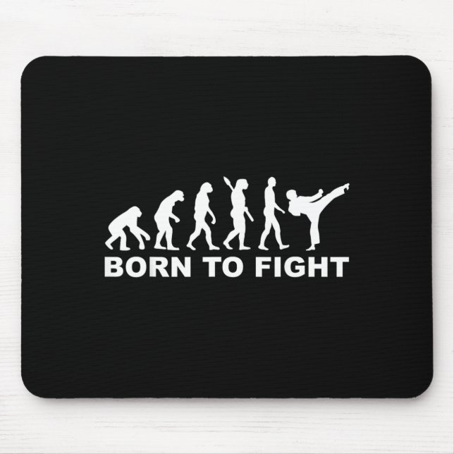 Evolution born to fight Karate Mouse Pad (Front)
