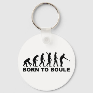 Evolution Boule Petanque Keychain