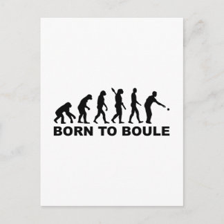 Evolution Boule Petanque Postcard