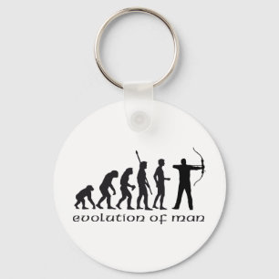 evolution bow and arrow keychain
