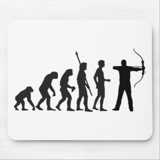 evolution bow and arrow mouse pad