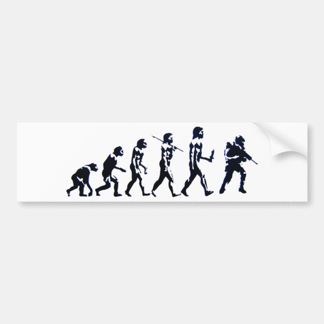 evolution bumper sticker (Front)