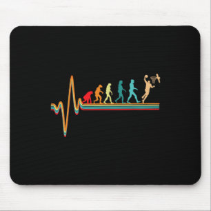 Evolution Bysketbyll Player Byll Game Heartbeat Ho Mouse Pad