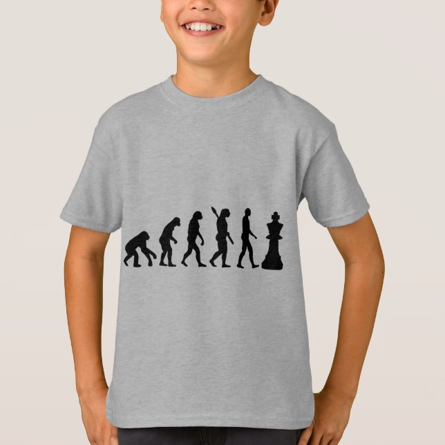 Evolution Chess king T-Shirt (Front)