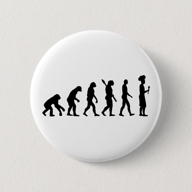 Evolution cook chef 2 inch round button (Front)