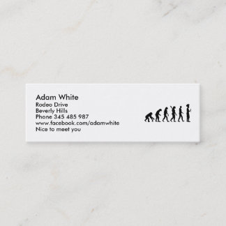 Evolution cook chef mini business card
