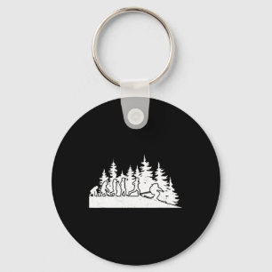 Evolution Cross Country Skiing Winter Sports Biath Keychain