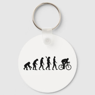 Evolution cycling bicycle keychain