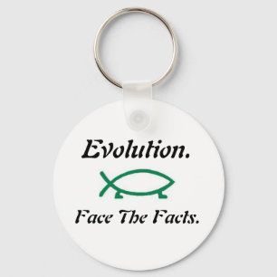 Evolution-Darwin Fish Keychain