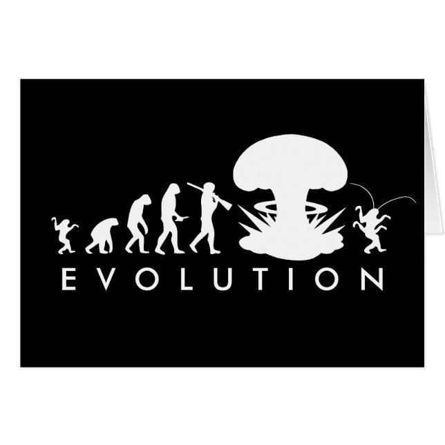 Evolution de l'homme et du cafard amusant Graphiqu (Devant horizontal)