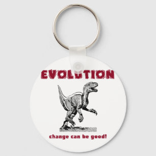 Evolution Dinosaur Tyrannosaurus Rex Keychain