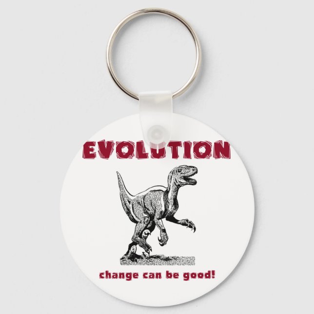 Evolution Dinosaur Tyrannosaurus Rex Keychain (Front)