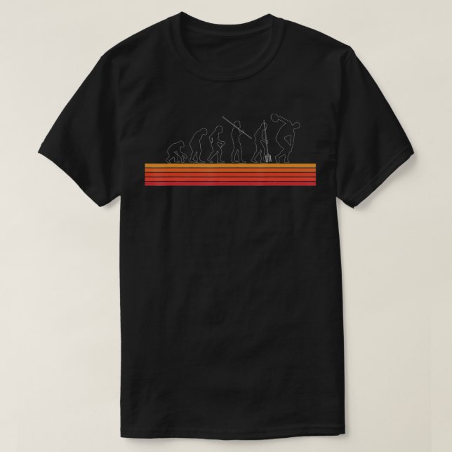 Evolution Discus Throw Athletics Gift Athlete Disc T-Shirt (Design Front)