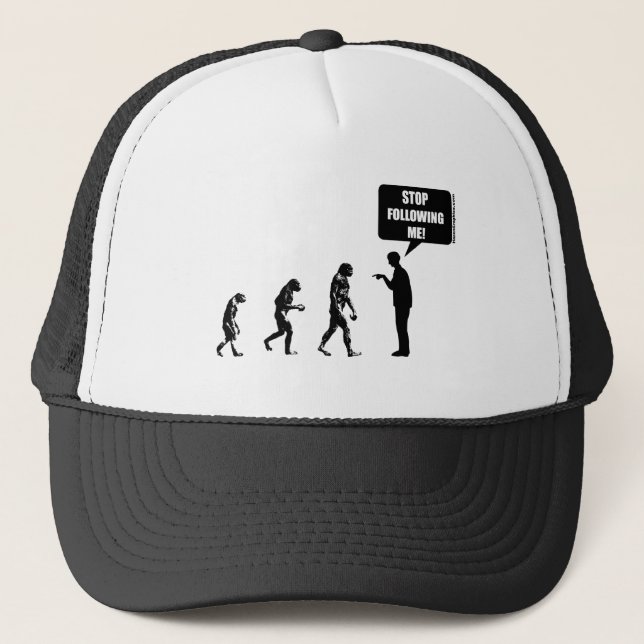 Évolution drôle de casquette de l'homme (Devant)