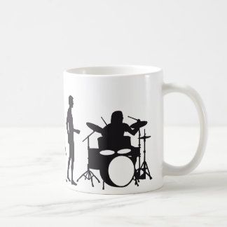 evolution drummer coffee mug