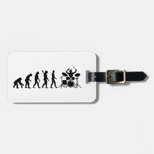 Evolution drummer luggage tag