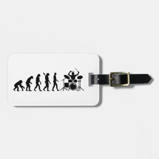 Evolution drummer luggage tag