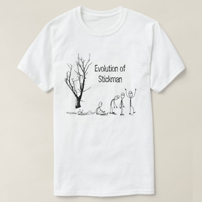 Evolution du T-shirt de base Stickman (Design devant)