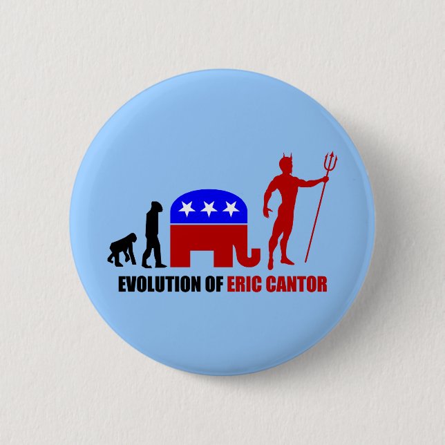 evolution Eric Cantor 2 Inch Round Button (Front)
