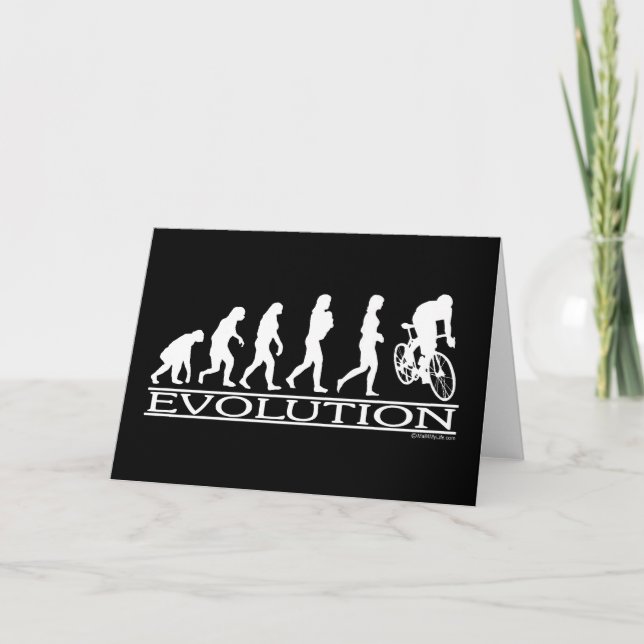 Evolution Female Cyclist Card (Front)