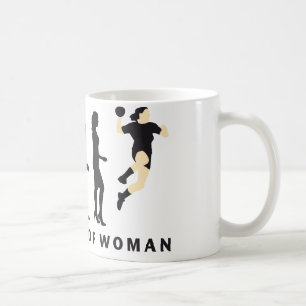 evolution female handball coffee mug